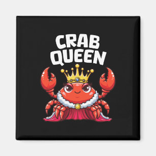 Aimant Reine des crabes drôle de fruits de mer Crabe chas