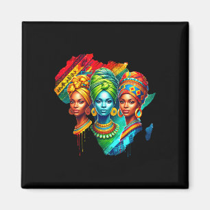 Aimant Reine noire Patrimoine Art Africain Carte Histoire