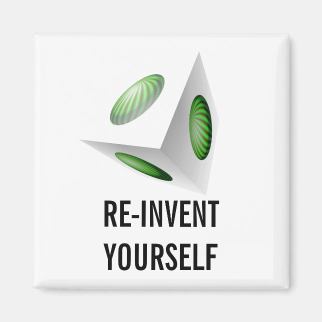 Aimant Réinventer Le Message Motivationnel (Devant)