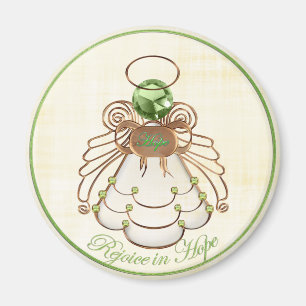 Aimant Rejoice in Hope - Noël Ange de l'espoir