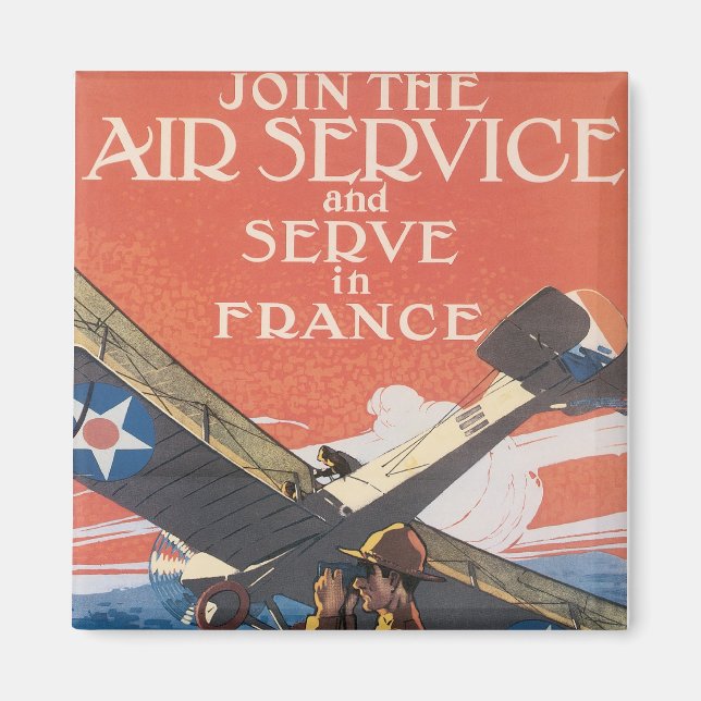 Aimant Rejoignez le service aérien (Devant)