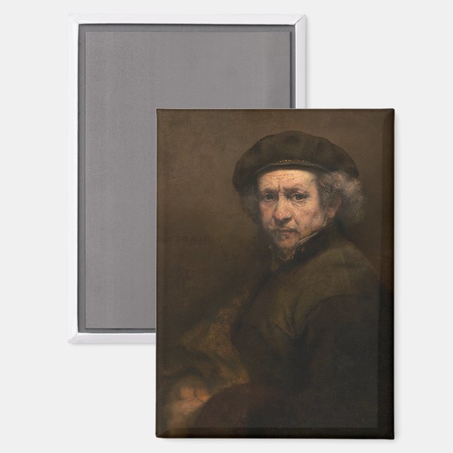 Aimant Rembrandt Self Portrait : Peintre Néerlandais de l (Recto/Verso)