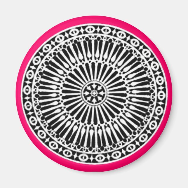 Aimant RENAISSANCE, rose (Devant)