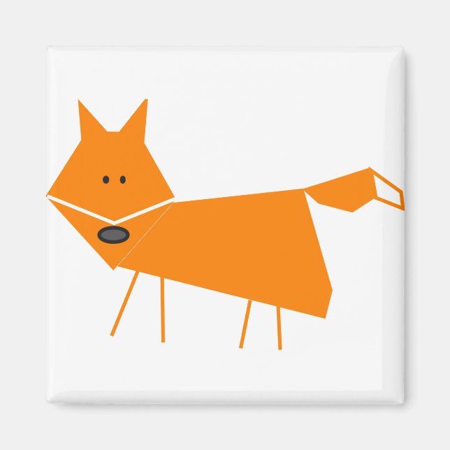 Aimant Renard orange (Devant)
