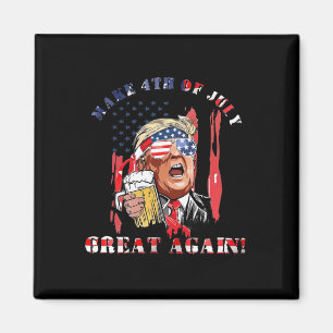 Aimant Rendre 4 juillet grand à nouveau drôle Trump Homme