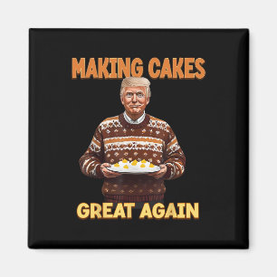 Aimant Rendre la grandeur des gâteaux amusants Trump à l'