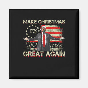 Aimant Rendre Noël grand Père Noël Trump Xmas We The The