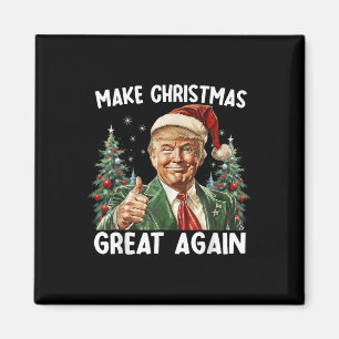 Aimant Rendre Noël super à nouveau drôle Père Noël Trump
