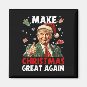 Aimant Rendre Noël super Père Noël amusant Trump Noël