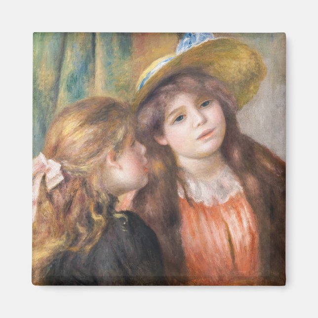 Aimant Renoir - Portrait de deux petites filles (Devant)