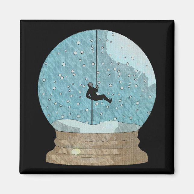 Aimant Repérage du globe de neige de l'escalade (Devant)