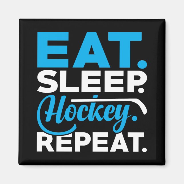 Aimant Répéter le hockey du sommeil (Devant)