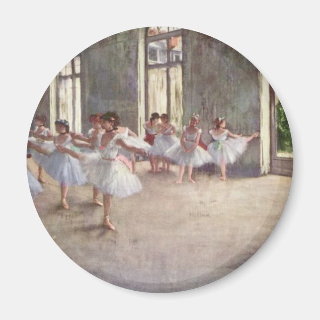 Aimant Répétition de ballet par Degas (Devant)