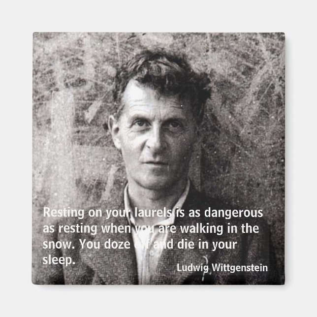 Aimant Reposer sur vos lauriers est comme dan... (Devant)