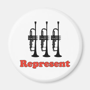 Aimant Représenter la trompette