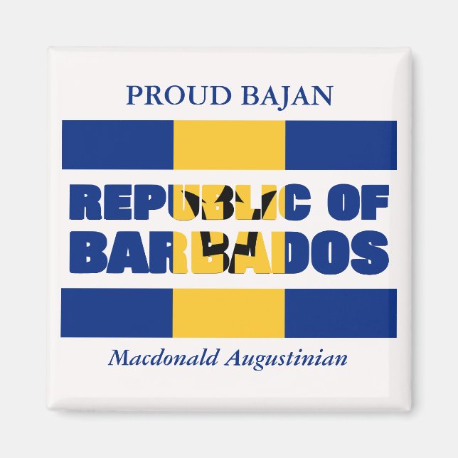 Aimant République de la Barbade (Devant)