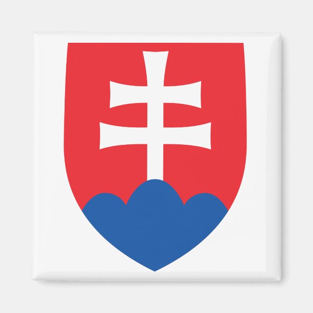 Aimant République slovaque Armoiries (Devant)