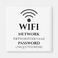 Réseau WiFi moderne et mot de passe