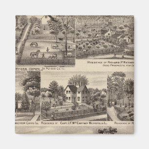 Aimant Résidences et fermes en Edgar, Hardin, Massac