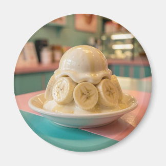 Aimant Resin Banana Sundae | Retro Ice Cream Shop