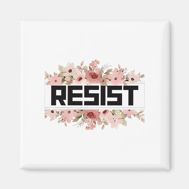 Aimant RÉSISTER À La Manifestation politique anti-Trump (Devant)