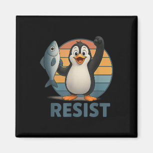 Aimant Résister À L'Activisme Des Penguins De Pingouin Ma