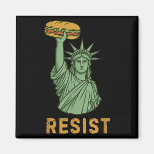 Aimant Résister Statue Of Liberty Sandwich Guy Washington