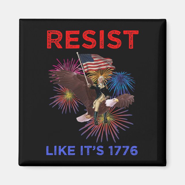 Aimant Résistez comme c'est 1776 (Devant)