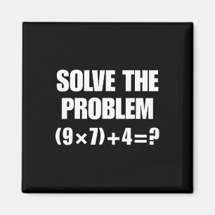 Aimant Résoudre le problème – Équation mathématique drôle