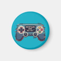 Respawn and Retry - Retro Gaming Glitch Art