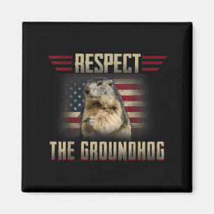 Aimant Respecter la marmotte Photo de marmotte