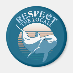 Aimant Respectez Les Locaux - Citation De Sensibilisation
