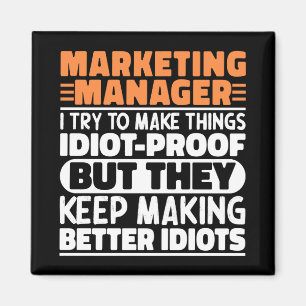 Aimant Responsable Marketing J'Essaie De Faire Des Choses