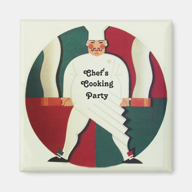 Aimant RESTAURANT CUISINE DU CHEF PARTI culinaire (Devant)