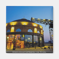 Restaurant Rotunda et grue Finnieston, Glasgow,