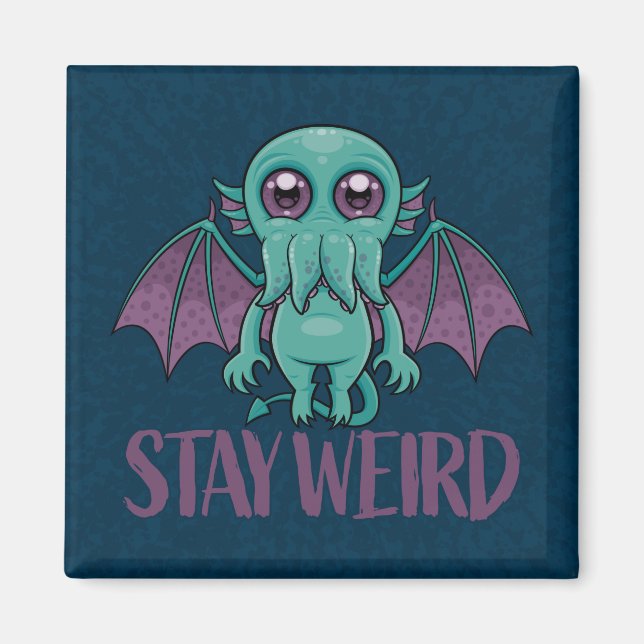Aimant Reste un monstre Cthulhu mignon (Devant)