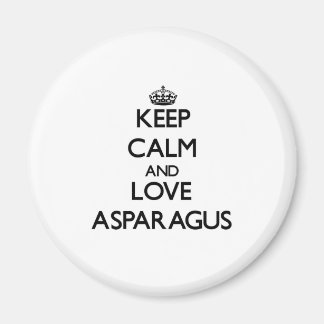 Aimant Restez calme et aimez Asparagus