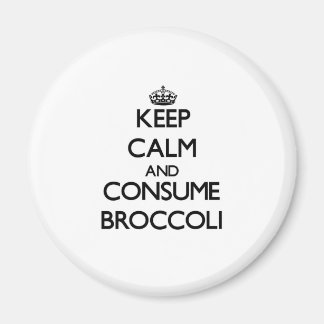 Aimant Restez calme et consommez Broccoli
