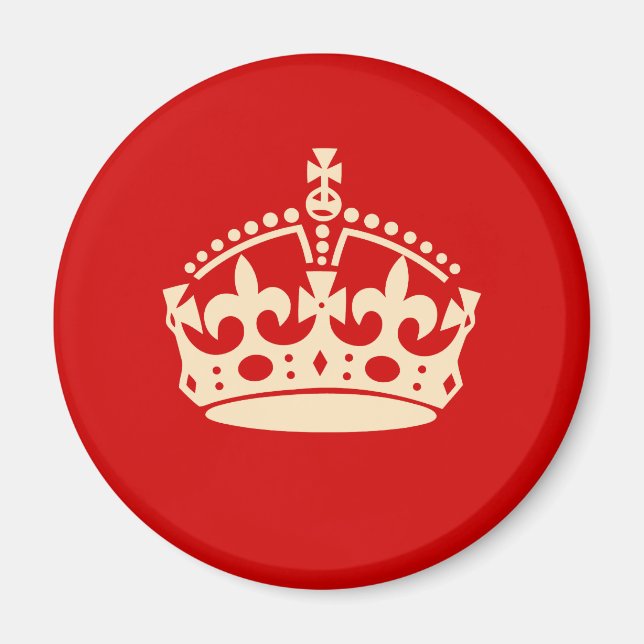 Aimant Restez calme et continuez sur l'aimant (Devant)