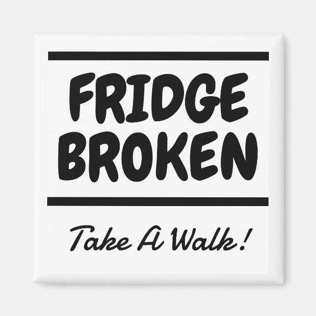 Aimant Restez Éloigné Du Réfrigérateur (Devant)