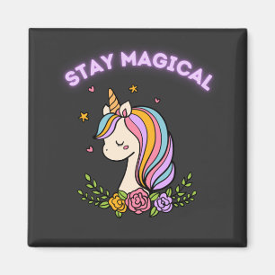 Aimant Restez la licorne magique