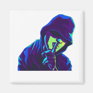 Aimant Restez silencieux   Silence S'Il Vous Plaît   Chut