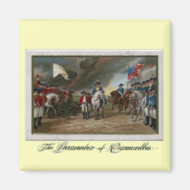 Aimant Restitution de Lord Cornwallis à Yorktown (Devant)