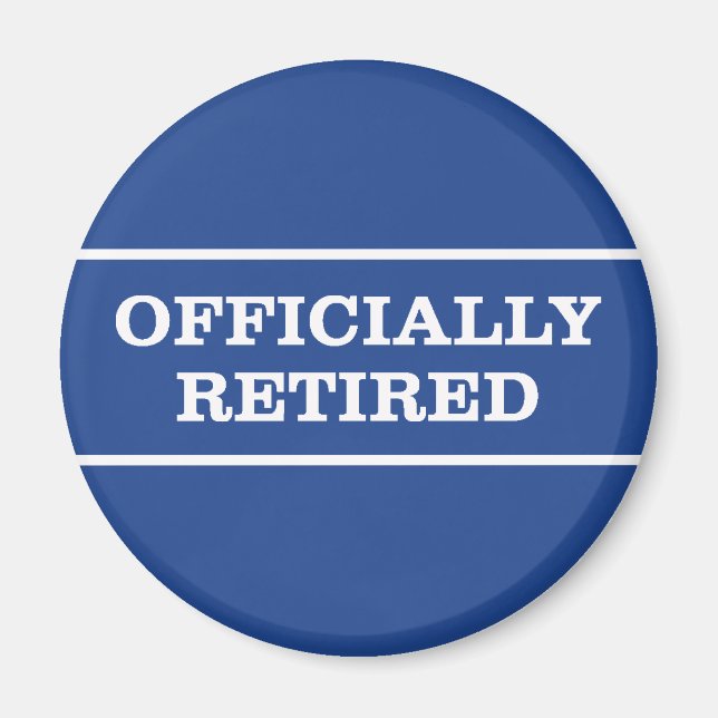 Aimant Retraite officielle (Devant)