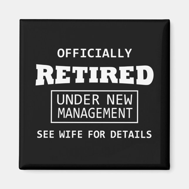 Aimant retraité officiellement sous la nouvelle direction (Devant)