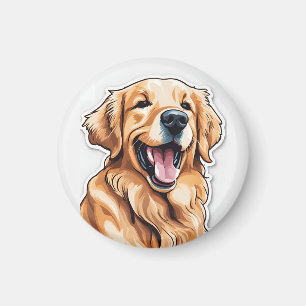 Aimant Retriever doré 