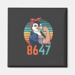 Aimant Retro 8647 Est 2028 Pourtant Pingouin Anti Trump