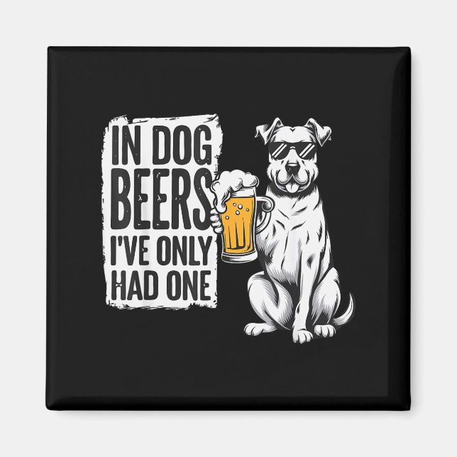 Aimant Retro Beer Pun Bar Pub Crawl Party Men - Funny Bee (Devant)