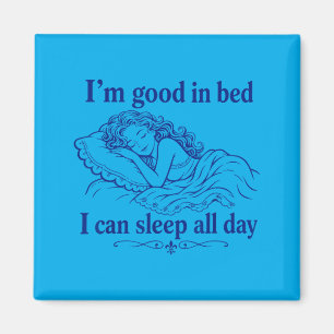 Aimant Retro Bon Au Lit Peut Dormir Jour Drôle De Sommeil