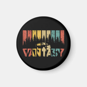 Aimant Retro Camper Van Life - Vintage Vanlife